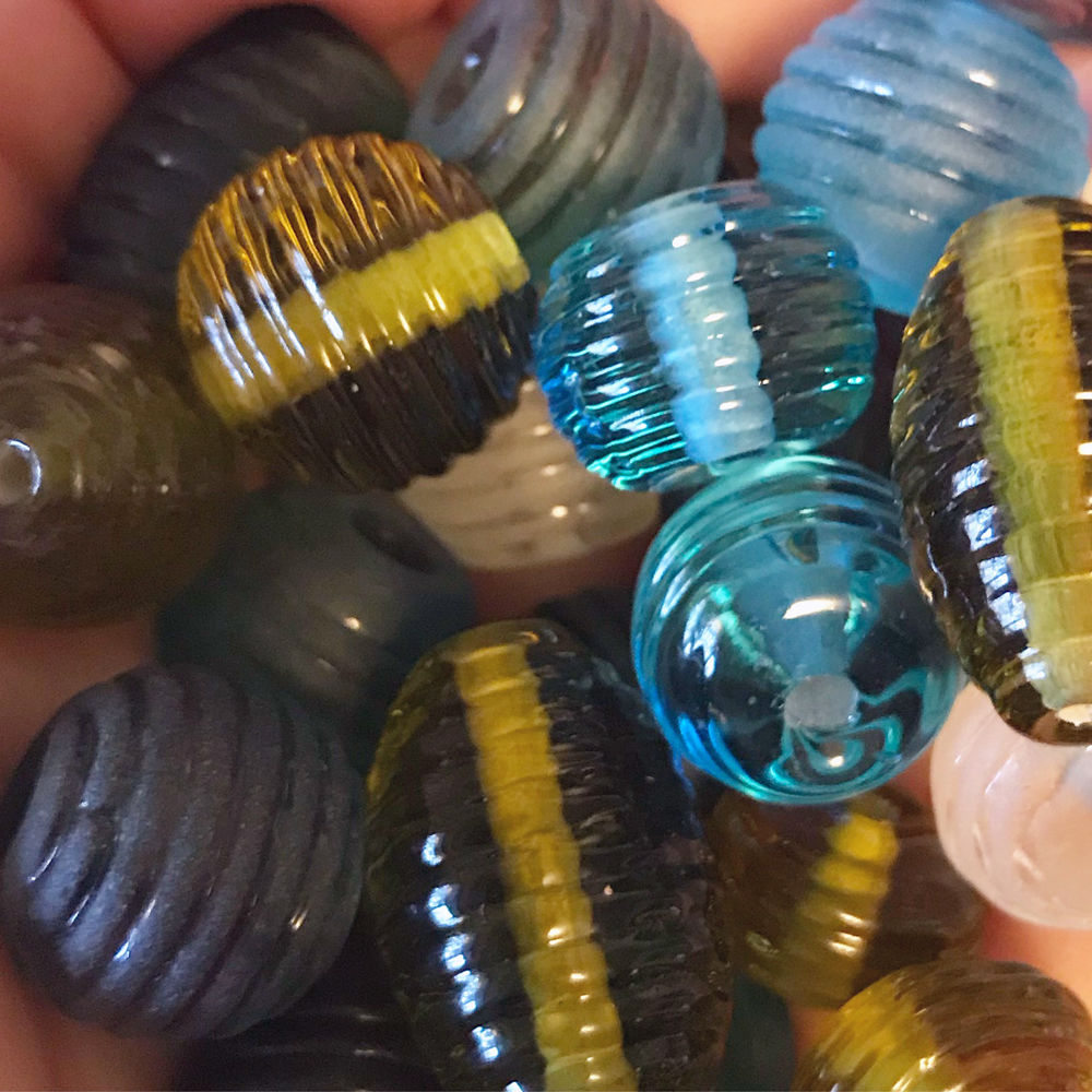 Making Glass Beads with Wine Bottles