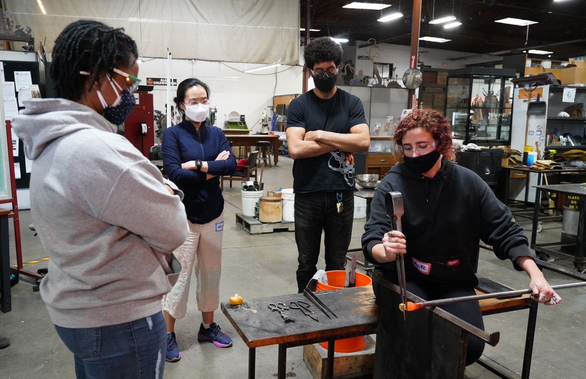 glass blowing department coheads