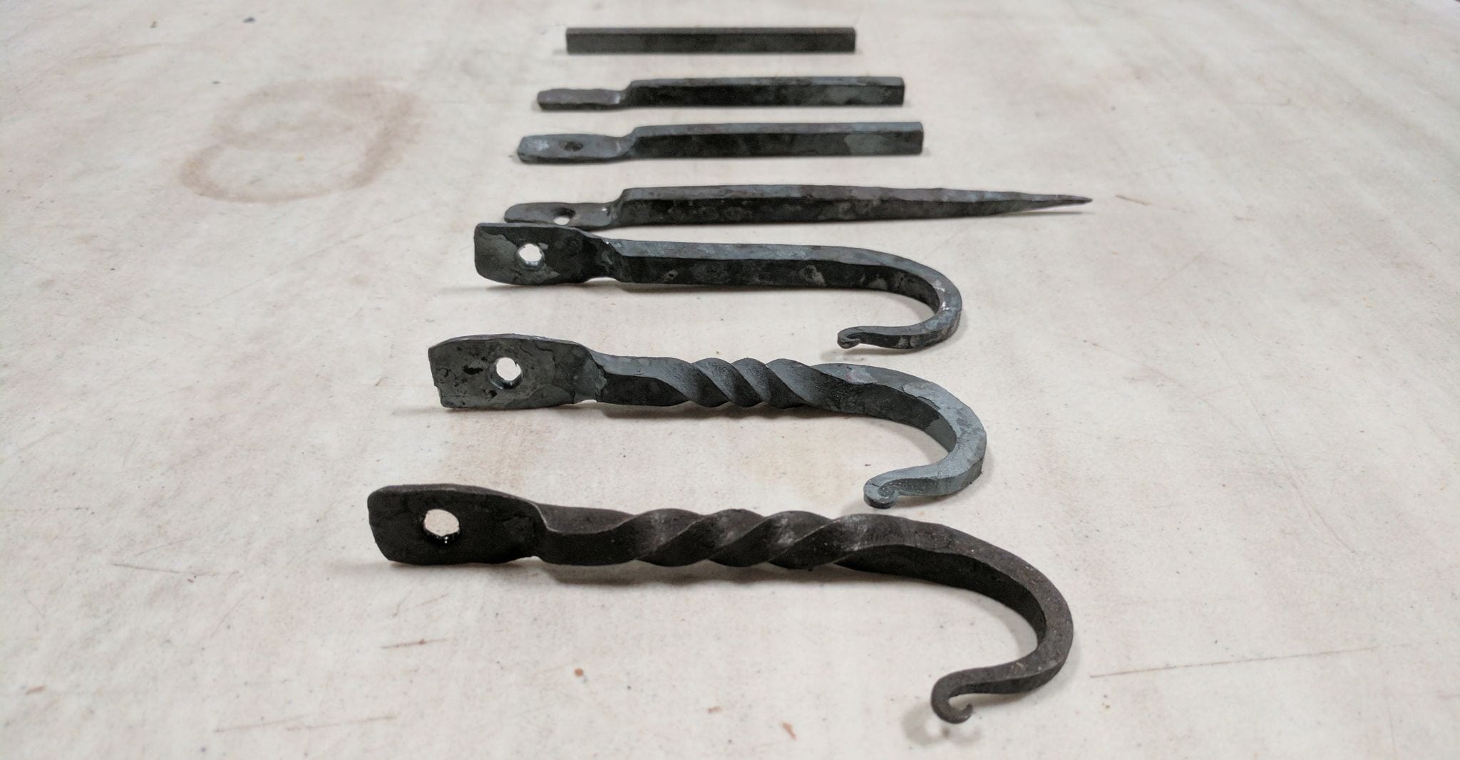 Hand Forged by Blacksmiths in USA Details about   Chain S-Hook Wrought Iron 5/16 in 